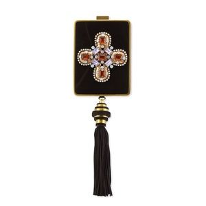 Tory Burch Embellished Minaudiere Runway Collection Clutch